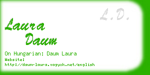 laura daum business card